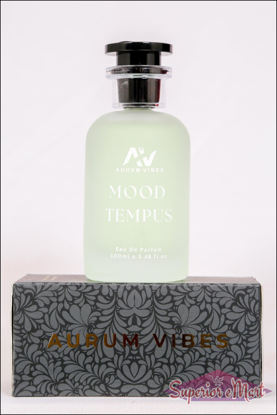 Aurum Vibes Mood Tempus unisex perfume 100ml in elegant bottle with decorative box