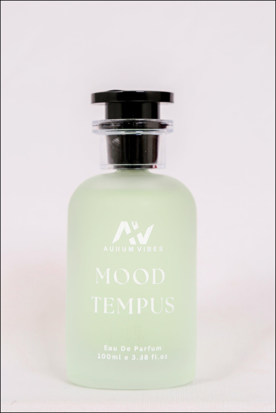 Auum Vibes Mood Tempus Eau De Parfum bottle in green, 100ml unisex perfume suitable for all occasions