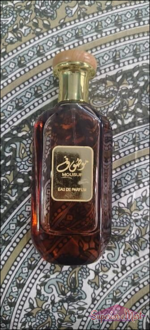 Mousuf inspired unisex perfume in a decorative bottle for a luxurious fragrance experience