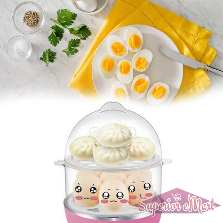 115 Multi-function 2 Layer 14 Egg Cooker Boilers  Steamer