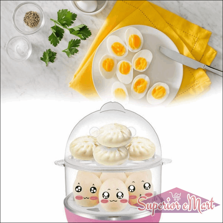 115 Multi-function 2 Layer 14 Egg Cooker Boilers  Steamer