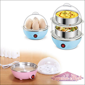 115 Multi-function 2 Layer 14 Egg Cooker Boilers  Steamer