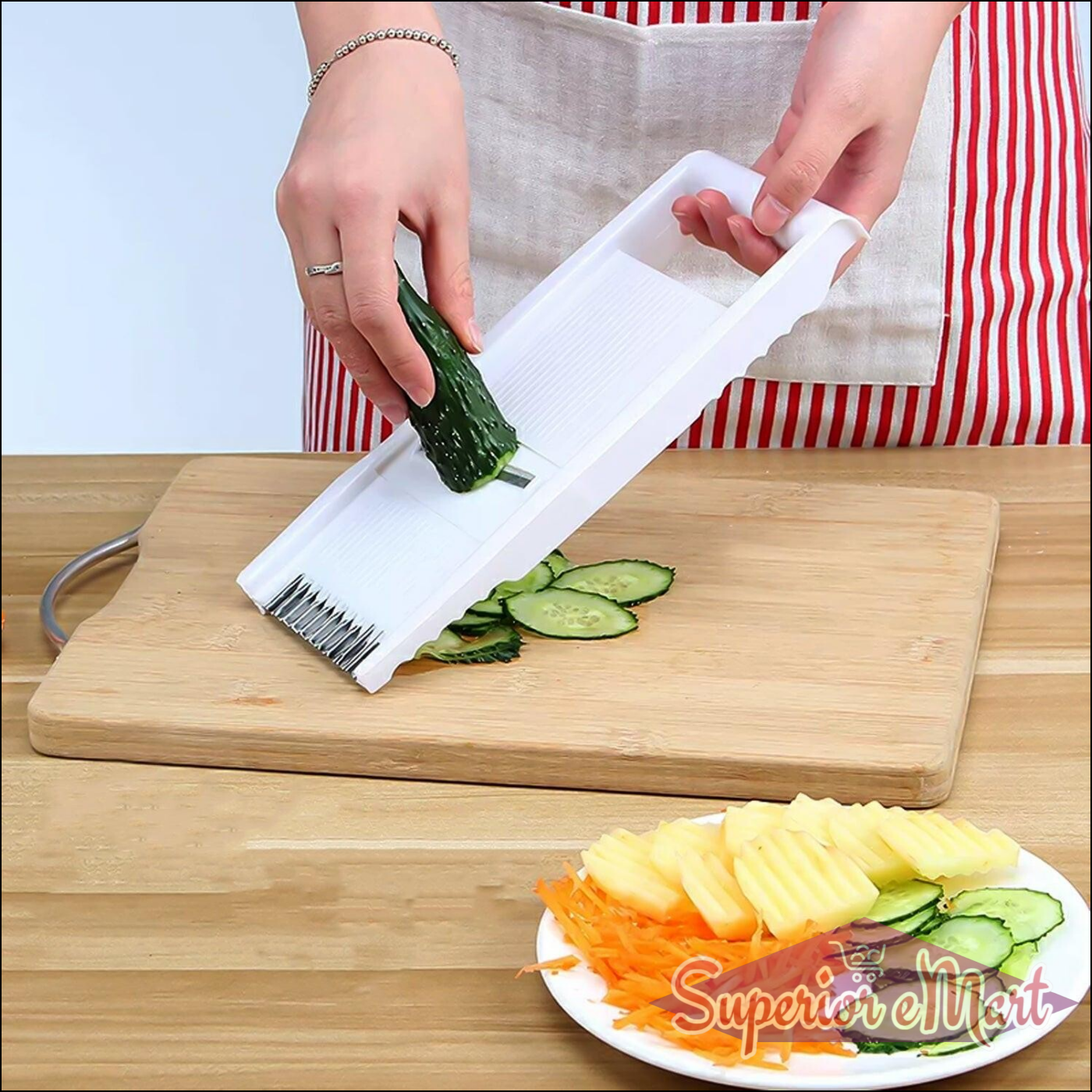 Multi-Functional Slicer and Peeler 3-Pcs Set - Superior eMart