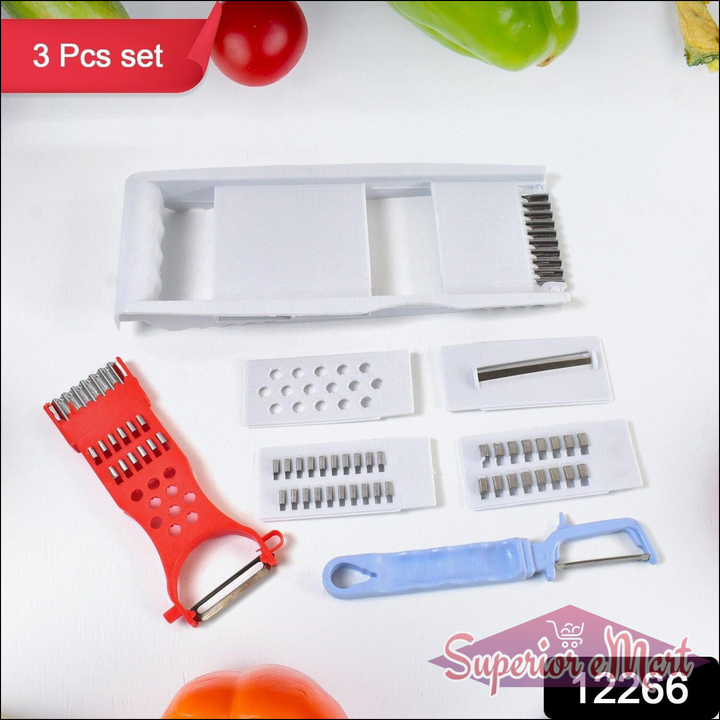 Multi-Functional Slicer and Peeler 3-Pcs Set - Superior eMart