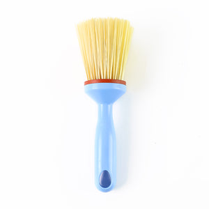 Superior eMart multi-purpose cleaning brush with blue handle and dense yellow bristles