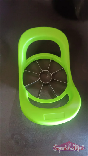 Bright green fruit slicer apple cutter for easy and efficient apple slicing in the kitchen