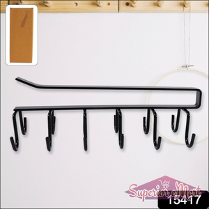 Multi-Purpose Iron 6 Hanger Hooks - Durable & Space Saving - Superior eMart