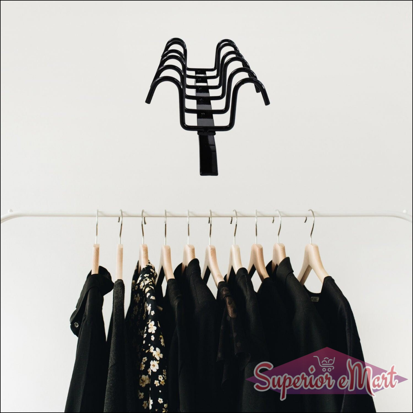 Multi-Purpose Iron 6 Hanger Hooks - Durable & Space Saving - Superior eMart