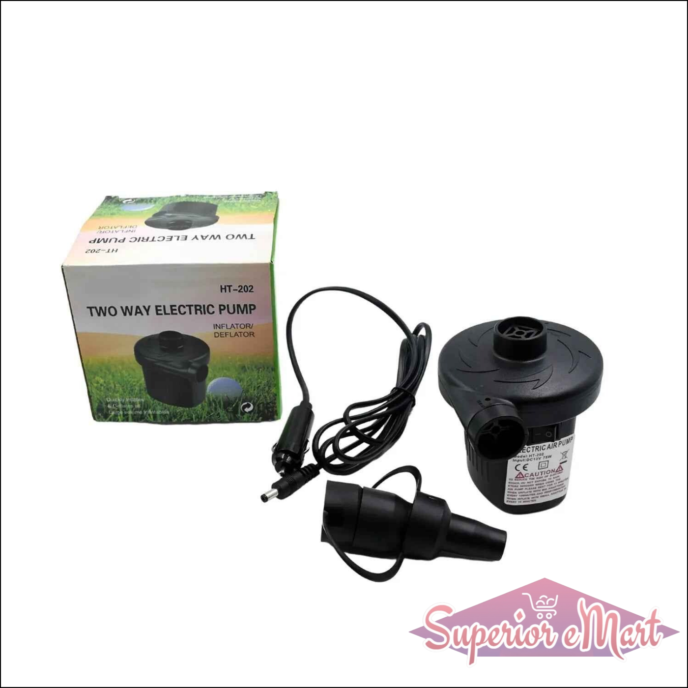 Multi-purpose Quick Inflate Deflate Air Pump - Superior eMart