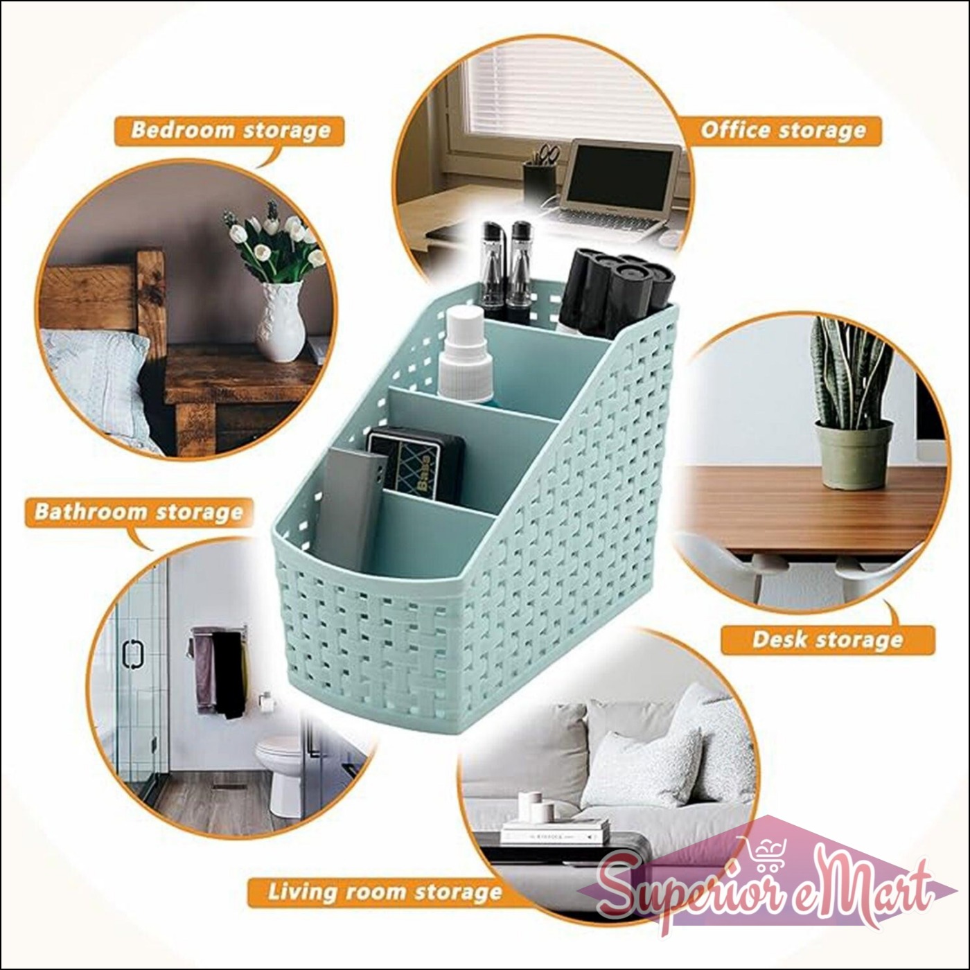 Multi-Purpose Storage Basket Organizer - Superior eMart
