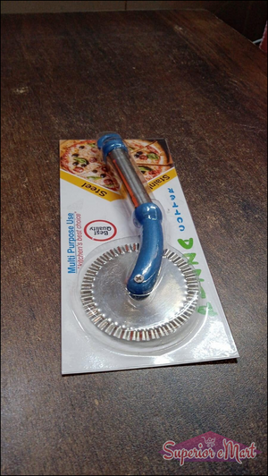 Multi Purpose Use Curly Pizza Cutter | Pastry Cutter | Sandwiches Cutter (1 Pc) - Superior eMart