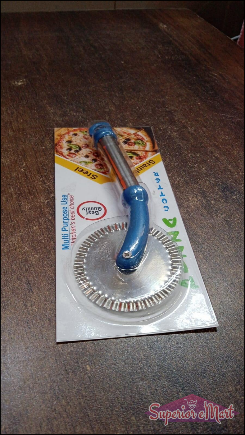 Multi Purpose Use Curly Pizza Cutter | Pastry Cutter | Sandwiches Cutter (1 Pc) - Superior eMart