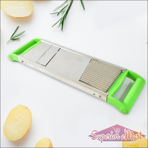 Multi-Purpose Vegetable Cutter with Green Handles - Superior eMart