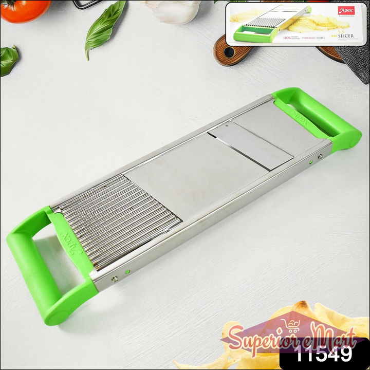 Multi-Purpose Vegetable Cutter with Green Handles - Superior eMart