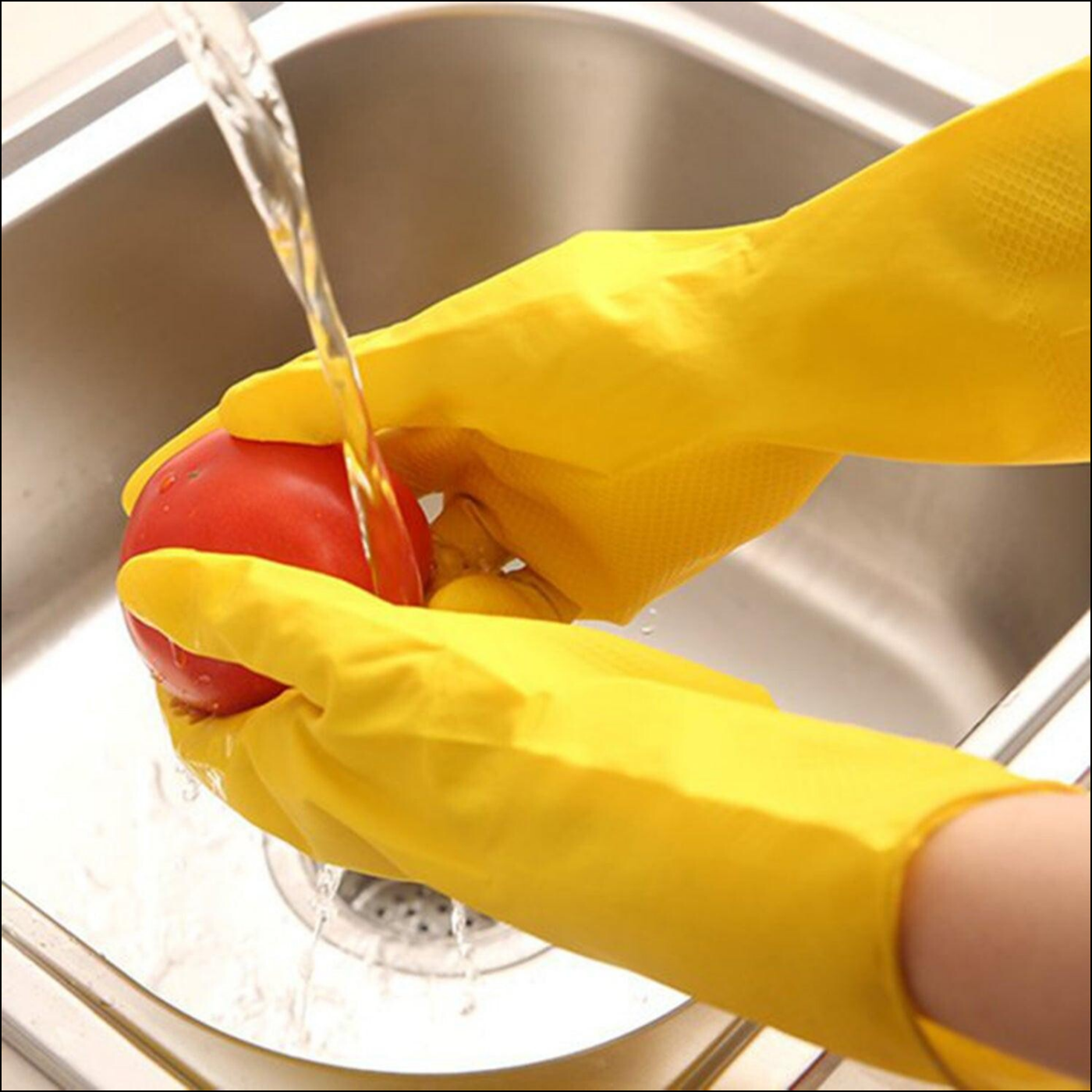 Multi-Purpose Yellow Gloves 2 Pair Set - Superior eMart