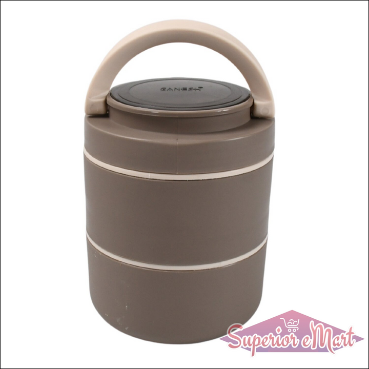 Superior eMart stainless steel lunch box leak proof with a secure lid and convenient handle for easy transport