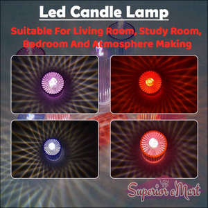 Multicolor Crystal Candle Lights - 1 Pc - Superior eMart
