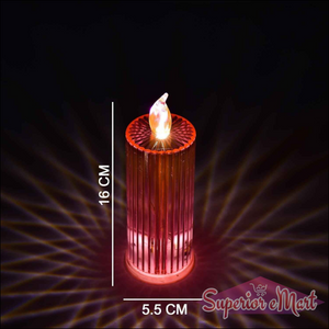 Multicolor Crystal Candle Lights - 1 Pc - Superior eMart
