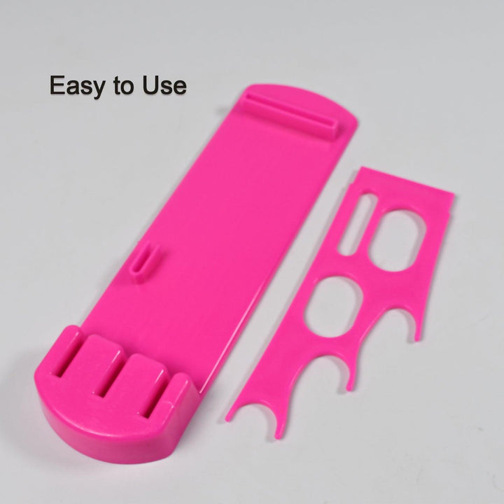 Pink multifunction kitchen knife holder with easy-to-use design for safe knife storage