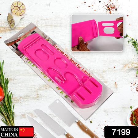 Superior eMart multifunction kitchen knife holder in bright pink for organized kitchen storage