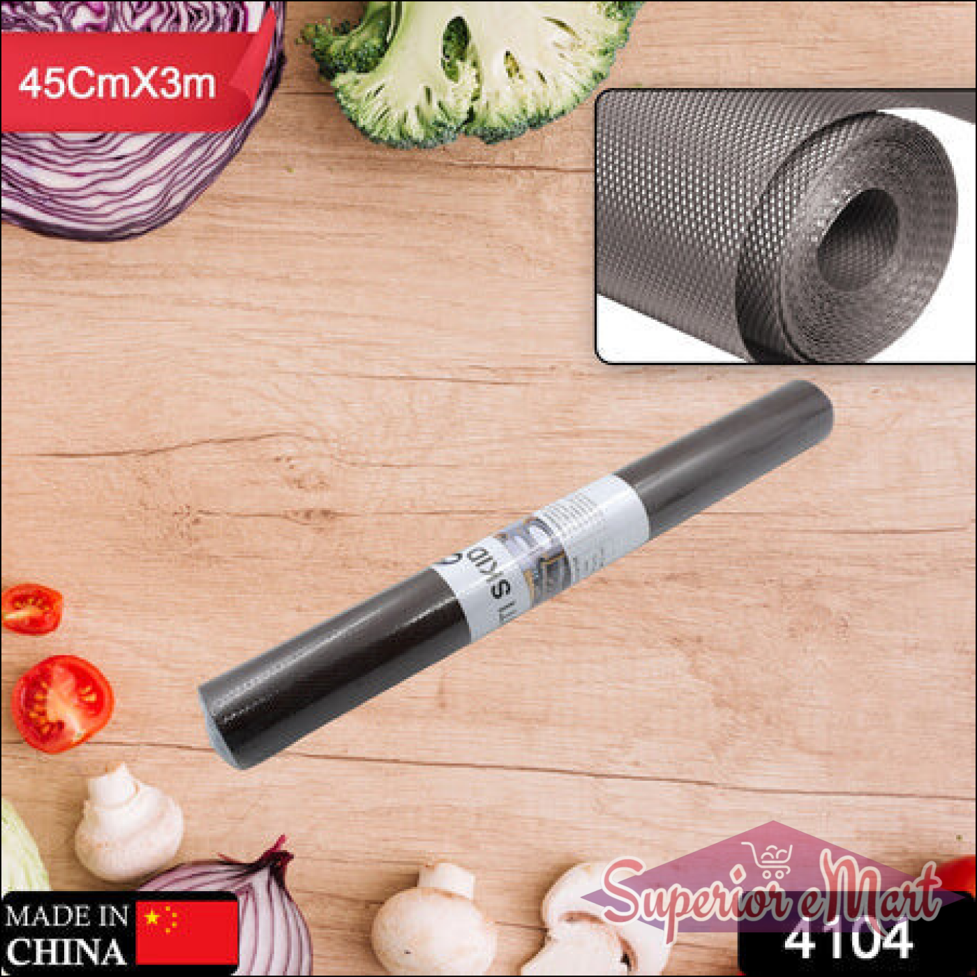 Multipurpose Anti-slip Bathroom | Kitchen | Cabinet Drawer Shelf Mat Liner Sheets Roll (45cmx3m) - Superior eMart