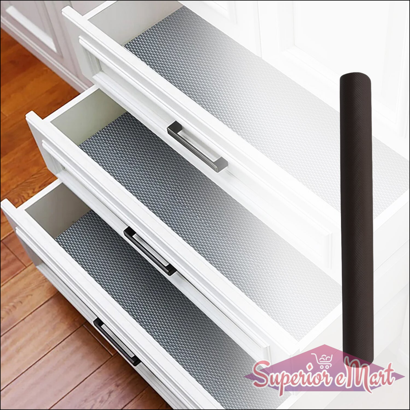 Multipurpose Anti-slip Bathroom | Kitchen | Cabinet Drawer Shelf Mat Liner Sheets Roll (45cmx3m) - Superior eMart