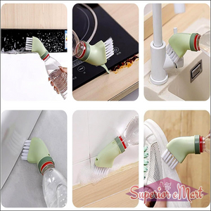 Multipurpose Bottle-Connectable Cleaning Brush With Built-in Scraper (1 Pc) - Superior eMart