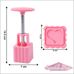 Multipurpose Cookie Biscuit Stamp Mold Set With Press Handle - Superior eMart