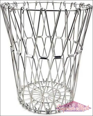 Stylish stainless steel fruit basket for modern kitchen decor and fruit organization