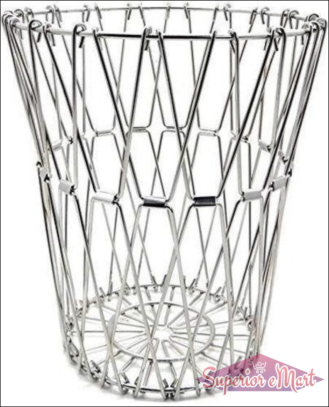 Stylish stainless steel fruit basket for modern kitchen decor and fruit organization