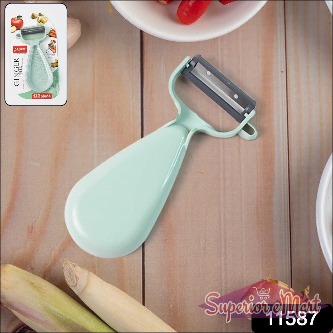 Multipurpose Ginger Peeler with Ergonomic Handle - Superior eMart