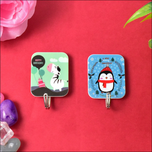 Multipurpose Strong Cartoon Hook Self-adhesive Hooks (2 Pc Set) - Superior eMart
