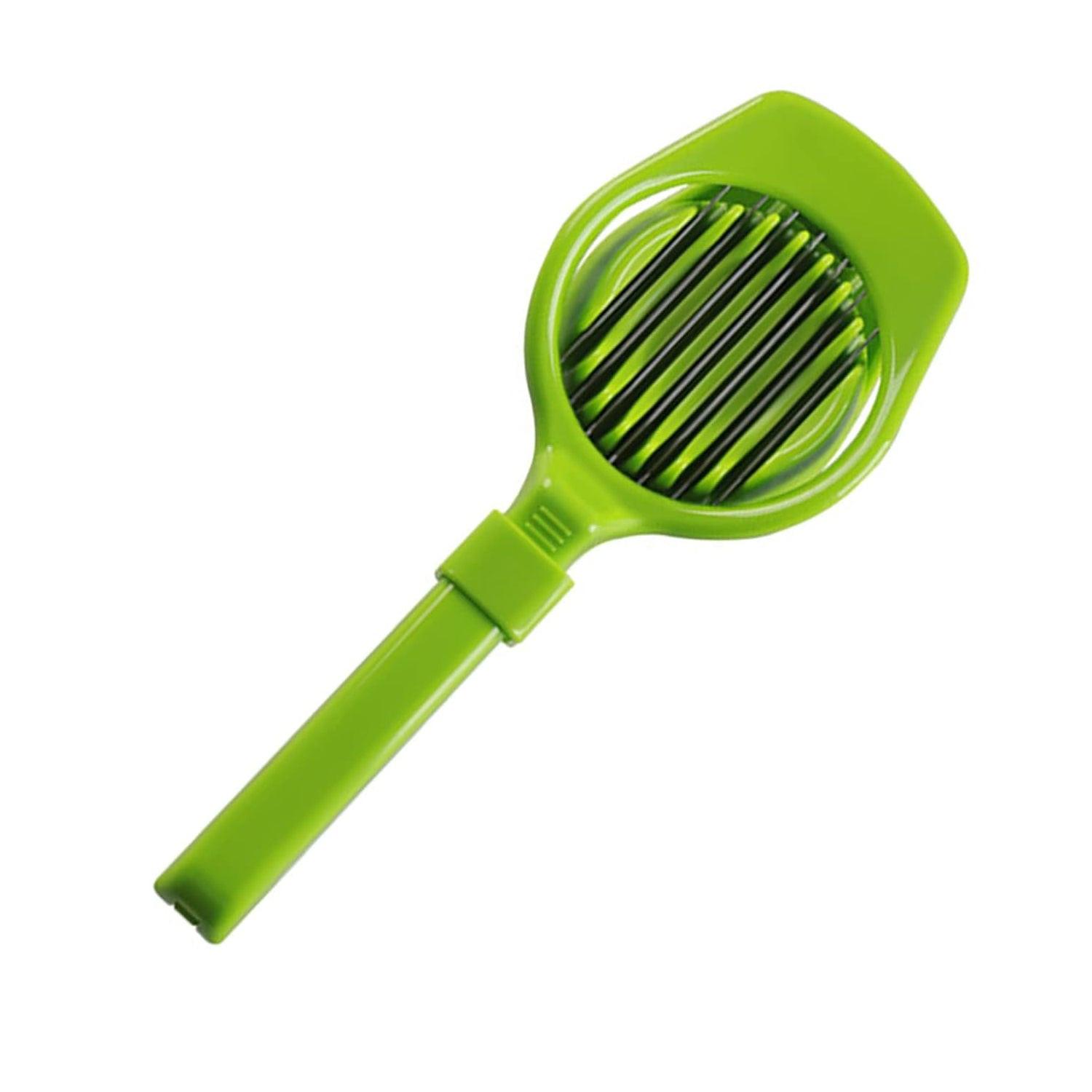 Superior eMart multipurpose slicer for fruits and eggs in vibrant green color for easy slicing