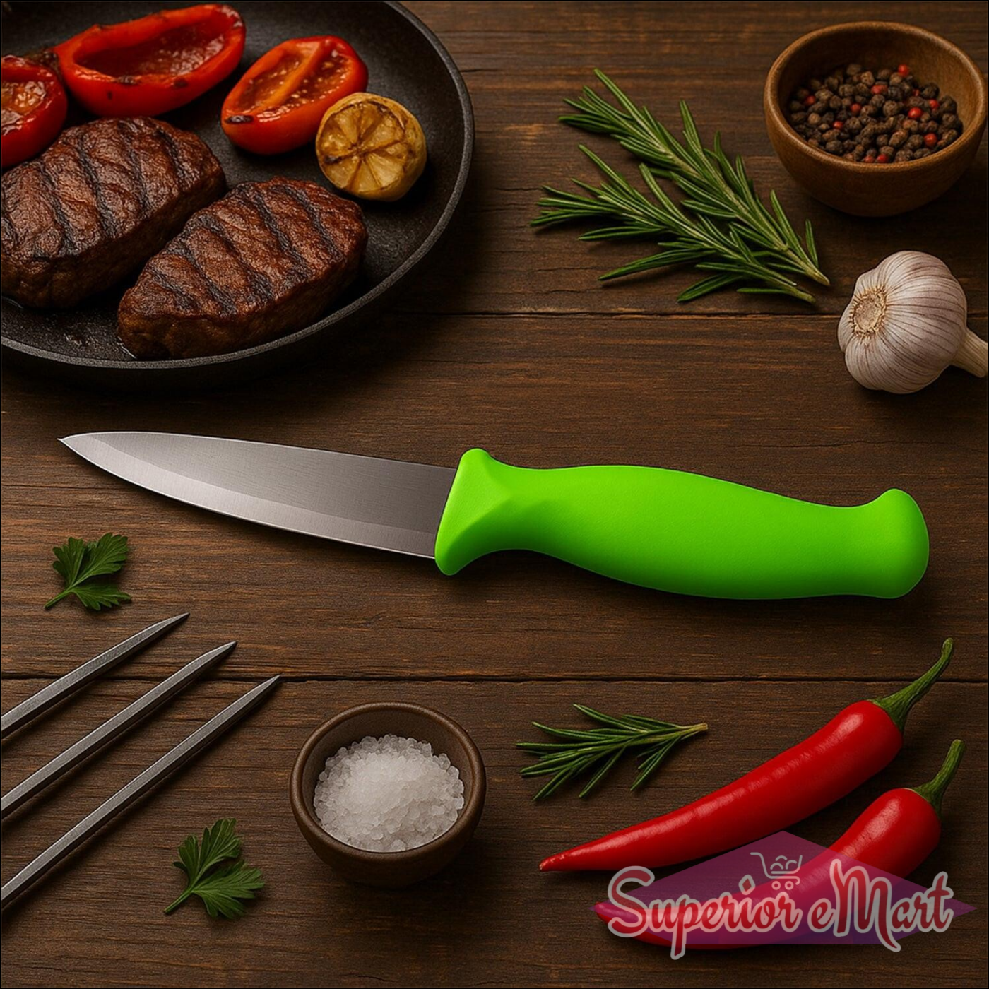 Multipurpose Stainless Steel Kitchen Knife (1 Pc) - Superior eMart