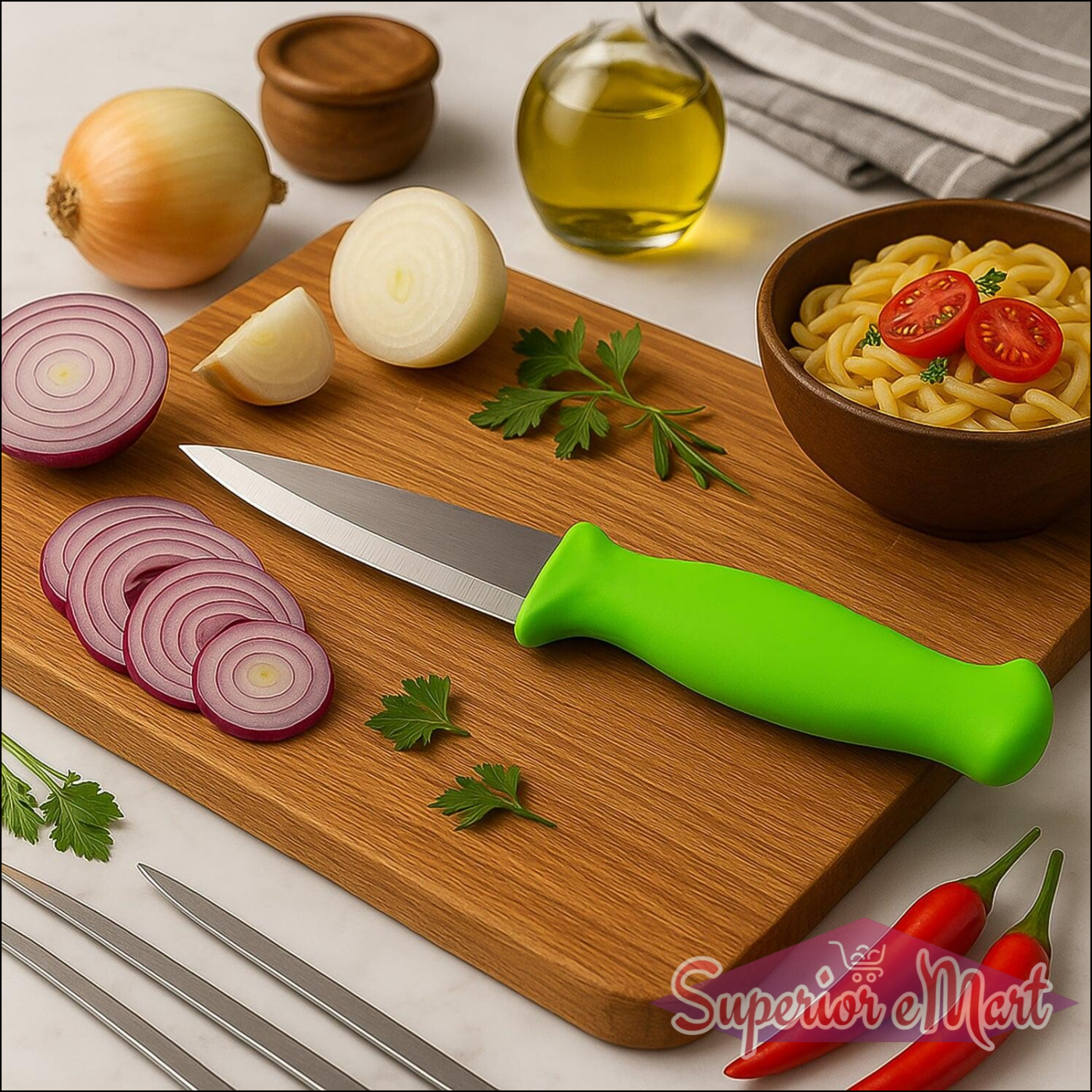 Multipurpose Stainless Steel Kitchen Knife (1 Pc) - Superior eMart