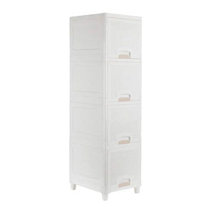 Superior eMart multipurpose storage cabinet with drawers in white, ideal for organizing home and kitchen spaces