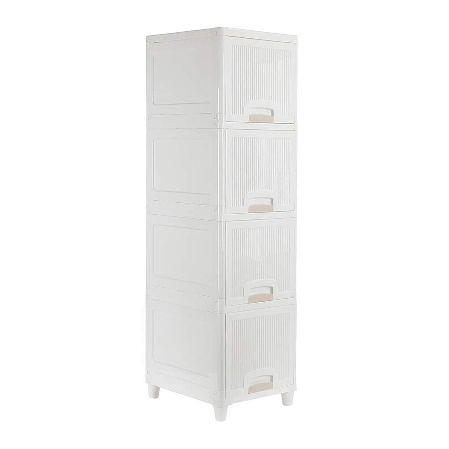 Superior eMart multipurpose storage cabinet with drawers in white, ideal for organizing home and kitchen spaces