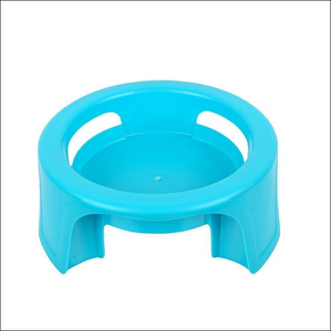 Bright blue unbreakable pot stand for home, designed to hold pots securely and safely.