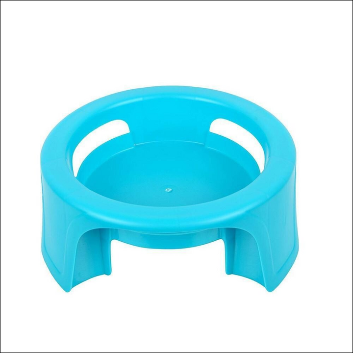 Bright blue unbreakable pot stand for home, designed to hold pots securely and safely.