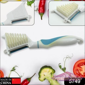 Multipurpose vegetable peeler brush with a durable handle for easy peeling and cleaning vegetables