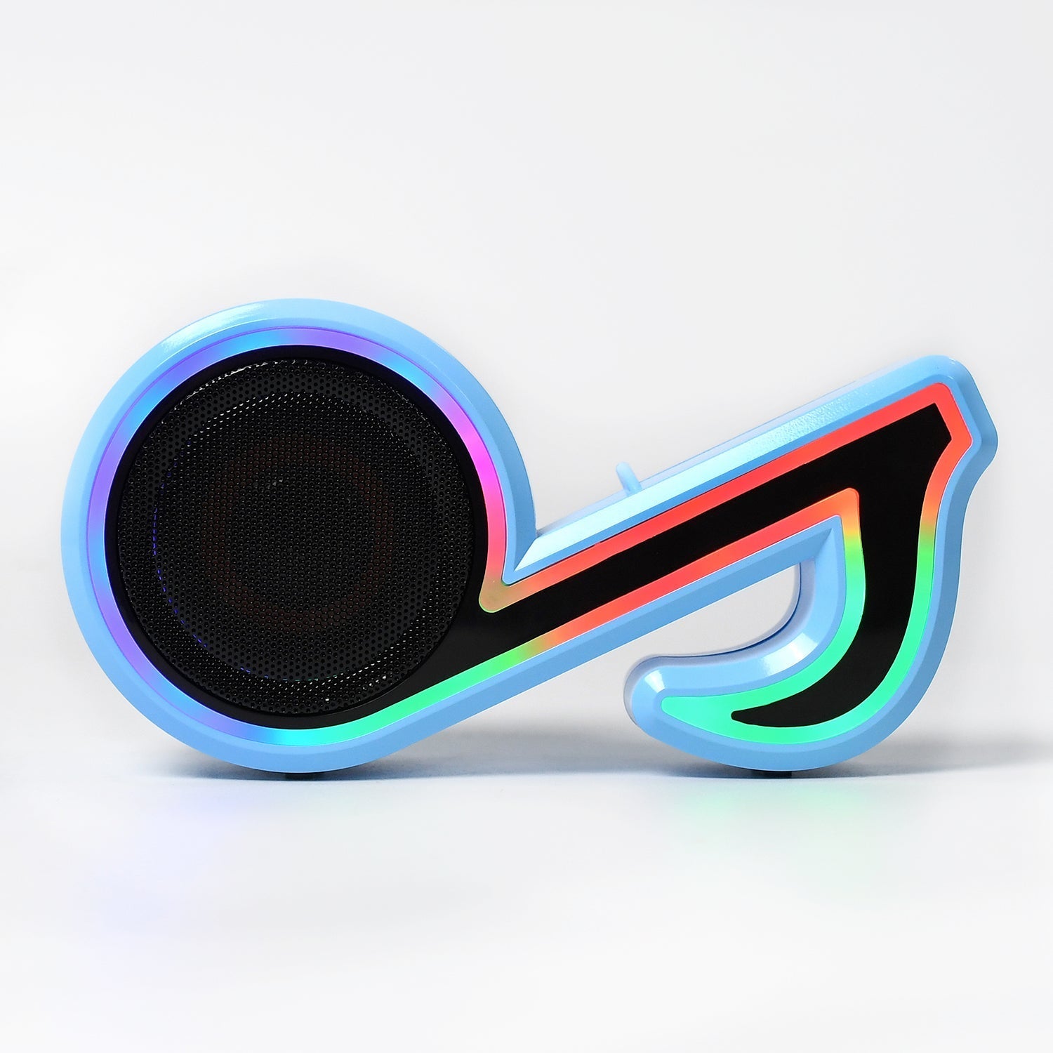 Mini Portable Music Note Shape Speaker Subwoofer Colorful Musical Note LED Light - 6068_music_note_bt_speaker