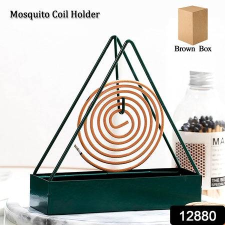 12880 Mosquito Coil Holder Frame Triangular Shape Iron Mosquito Incense Holder Mosquito Repellent Incense Holder Hanging Mosquito Repellent Outdoor Stylish Mosquito Repellent Incense Holder - Superior eMart