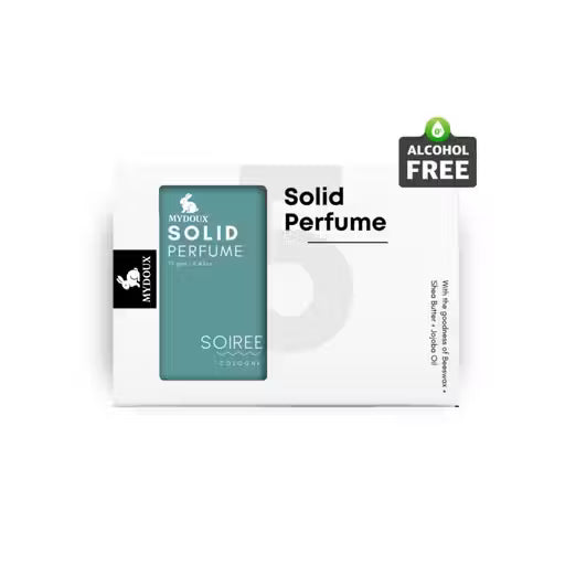 Solid Perfume Soiree | Long-Lasting Alcohol-Free Floral Fruity Fragrance for Men & Women | 12g Pocket Perfume