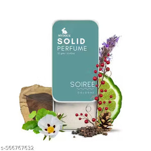 MyDoux Soiree Solid Perfume for men and women in stylish container with natural ingredients