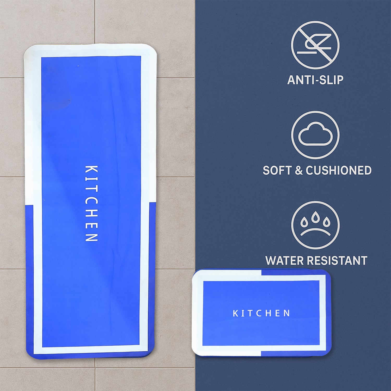 Anti-slip Kitchen Floor Mat (1 Set)