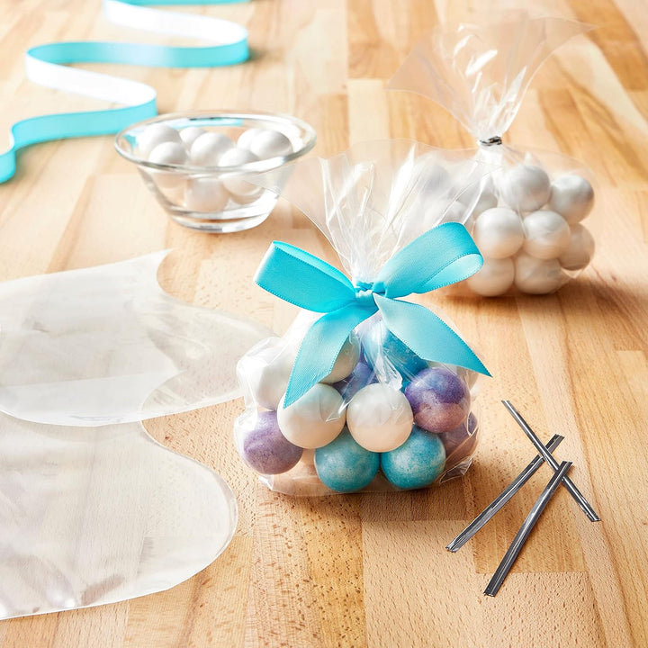 Clear Cookie Bags | Gift Bag | Clear Flat Treat Bags (50 Pc Set)