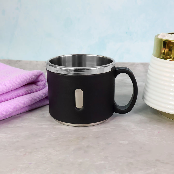 Stainless Steel Double Wall Coffee Mug Gift Set (6 Pc 150 Ml)