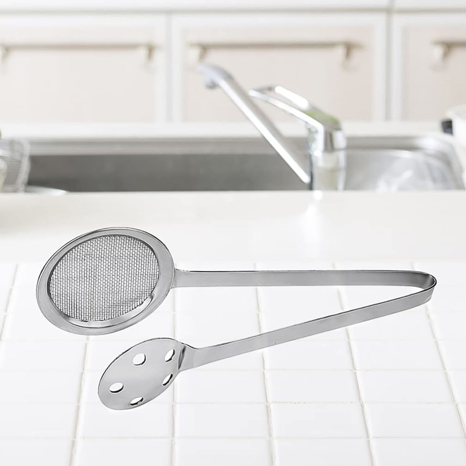 Stainless Steel Skimmer Serving Tong