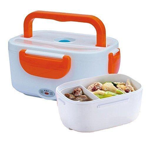 Superior eMart electric lunch box with two compartments for convenient meal heating and storage