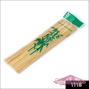 Pack of natural bamboo skewers for grilling and cooking in home and kitchen use